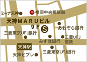 博多天神スキンクリニック地図